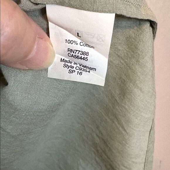 J. Crew Olive Button Down Casual Shirt - Picture 5 of 5